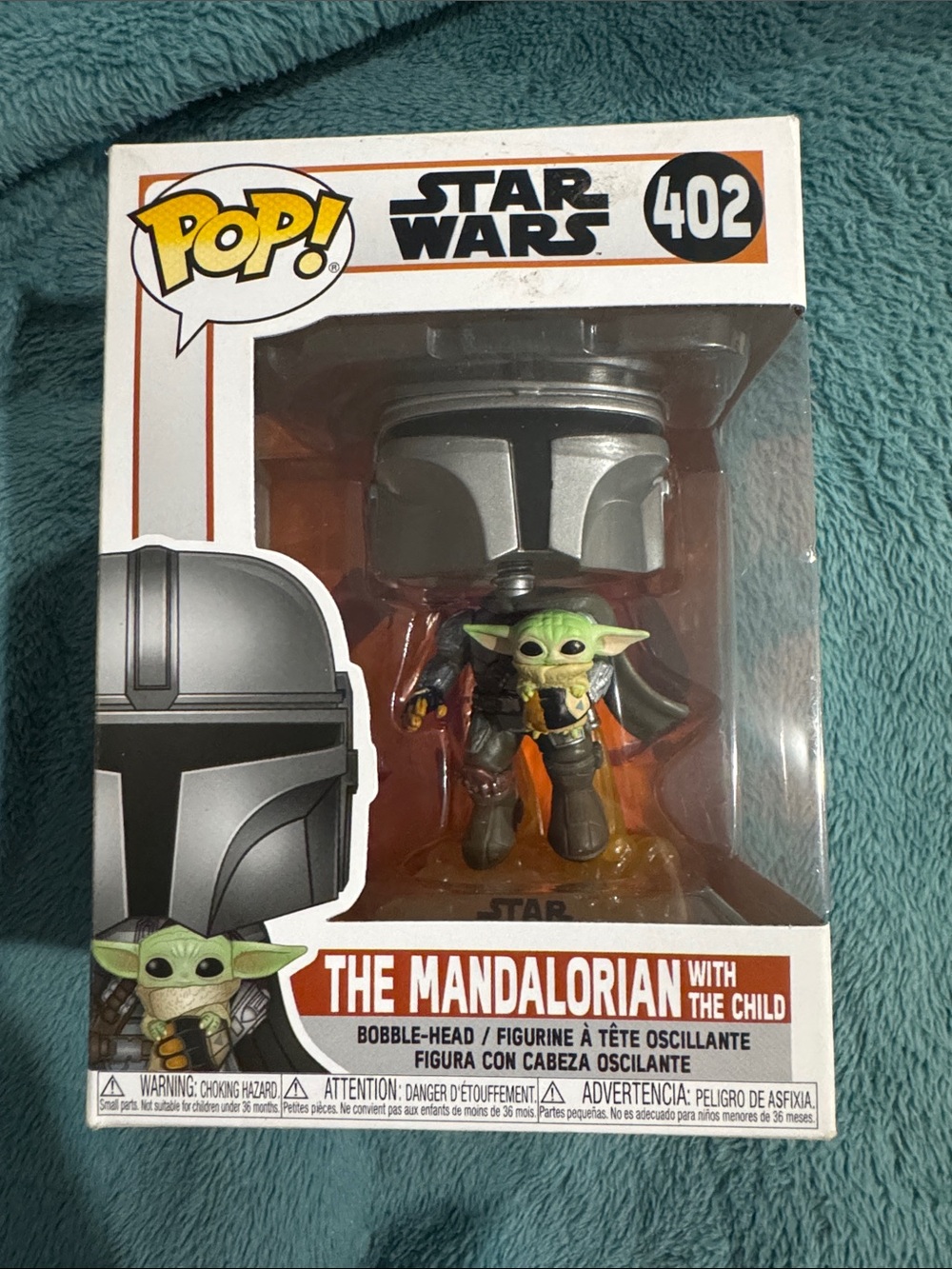 Funko Pop! Star Wars The Mandalorian with The Child - Silver & Green